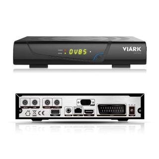 VIARK COMBO RECEPTOR SATÉLITE TDT CABLE DVB-S2 DVB-T2 DVB-C CON H.265 HEVC FULLHD WIFI LAN HDMI USB