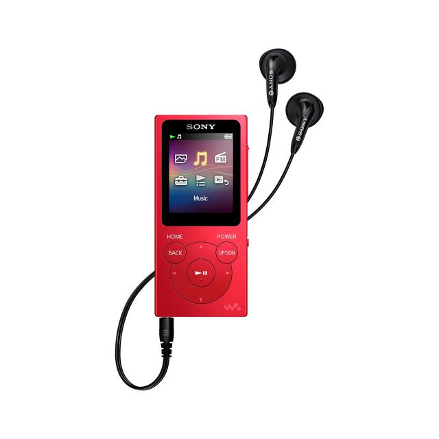 SONY NWE394R ROJO REPRODUCTOR MP3 CON PANTALLA DE 1.77''